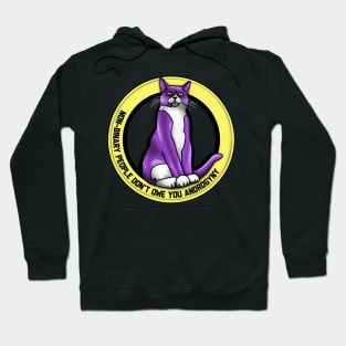 No Owed Androgyny Cat Hoodie